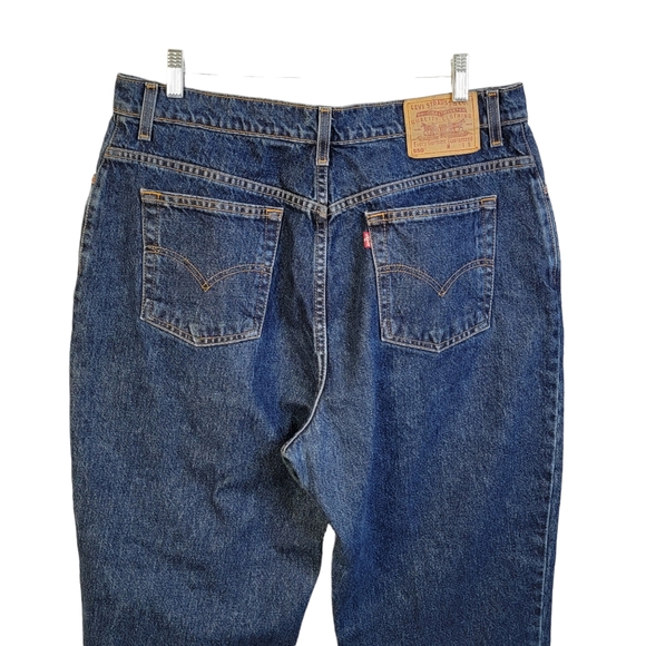 Levi's 550 Relaxed Fit Tapered Leg Vintage 90's Medium Dark Wash Denim Jean 18WS - Picture 8 of 16